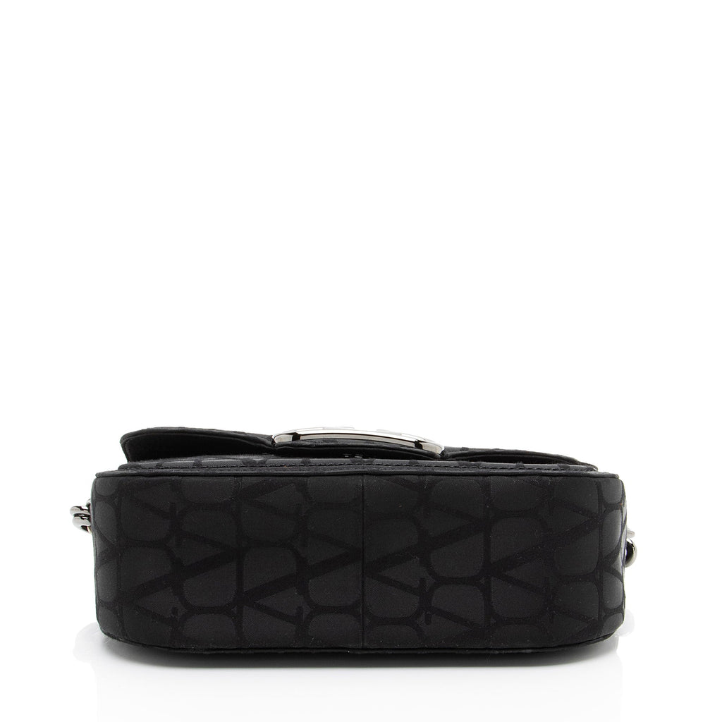 Valentino Toile Iconographe V Logo Shoulder Bag