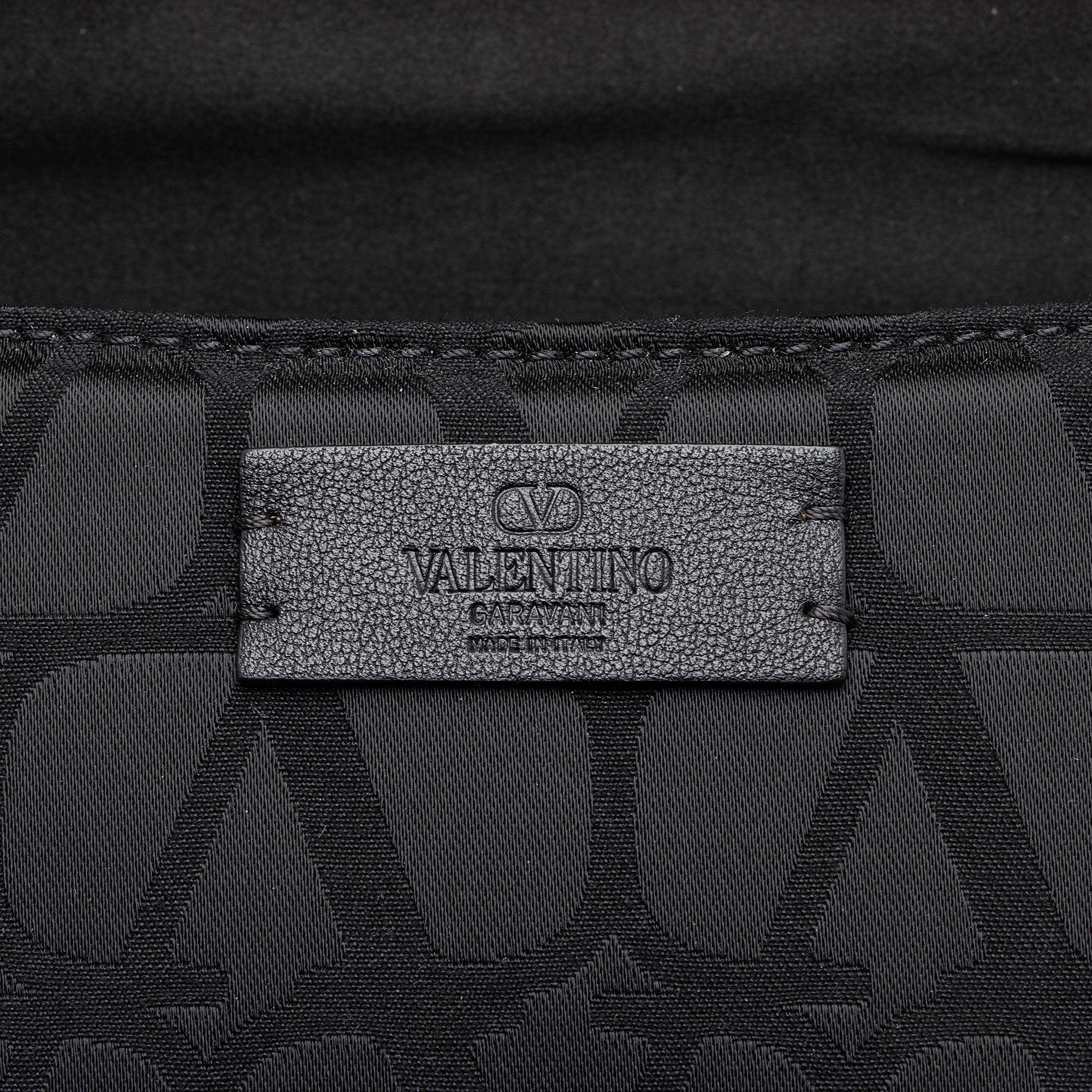 Valentino Toile Iconographe V Logo Shoulder Bag