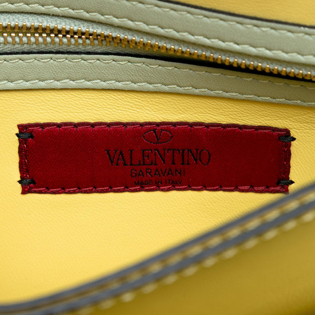 Valentino Tricolor Rockstud Wristlet Clutch