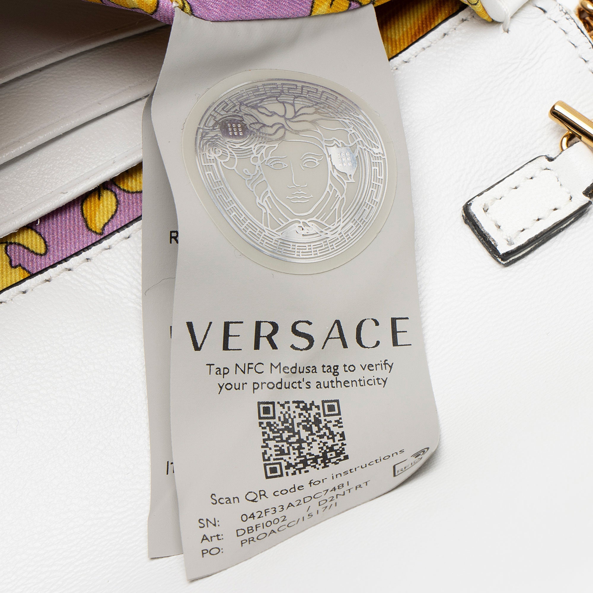 Versace Calfskin Virtus Mini Bag