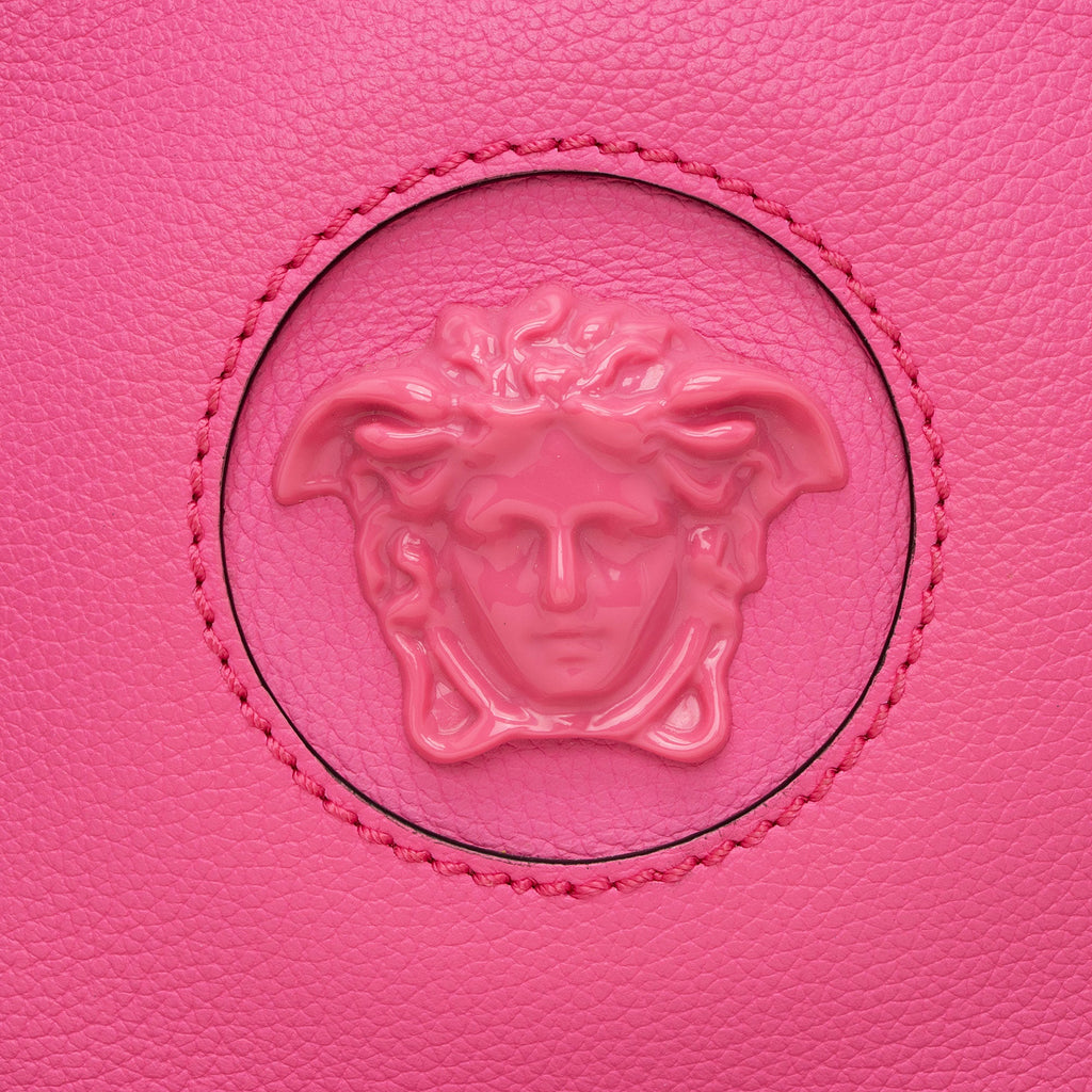 Versace Calfskin Medusa Round Crossbody
