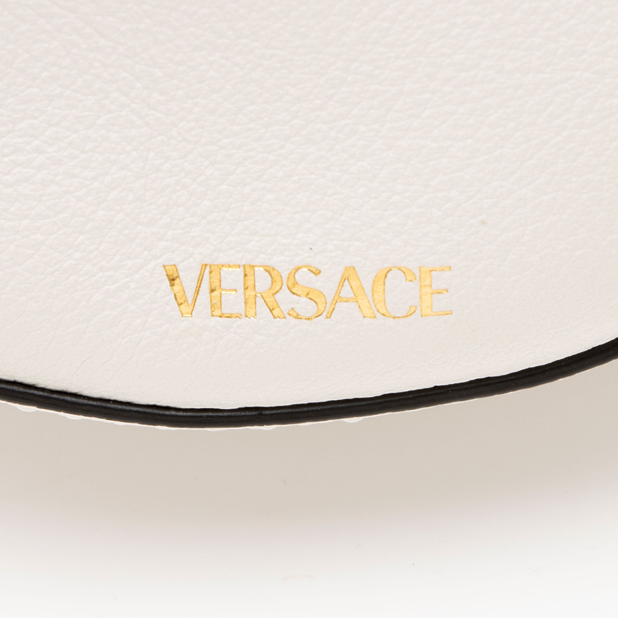 Versace Calfskin Medusa Round Crossbody