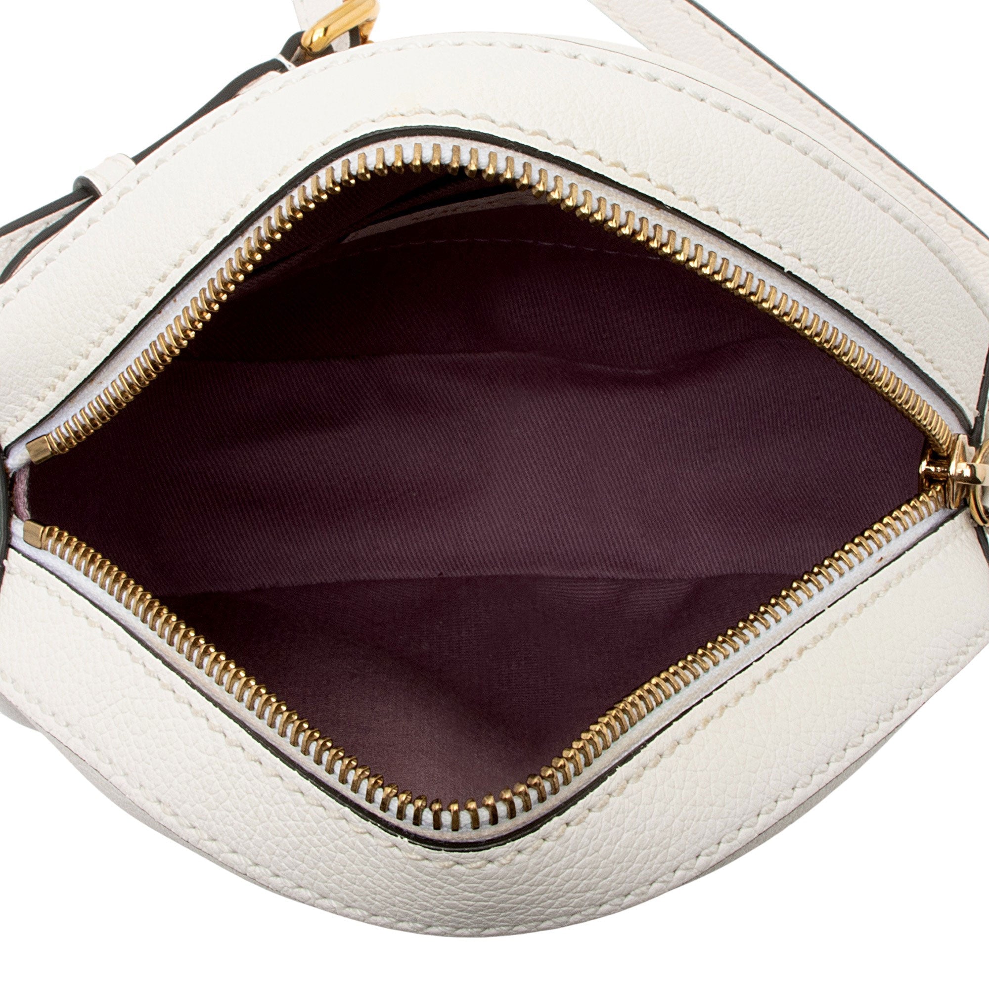 Versace Calfskin Medusa Round Crossbody