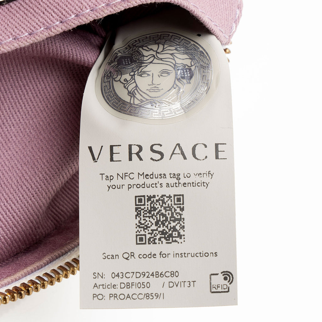 Versace Calfskin Medusa Round Crossbody