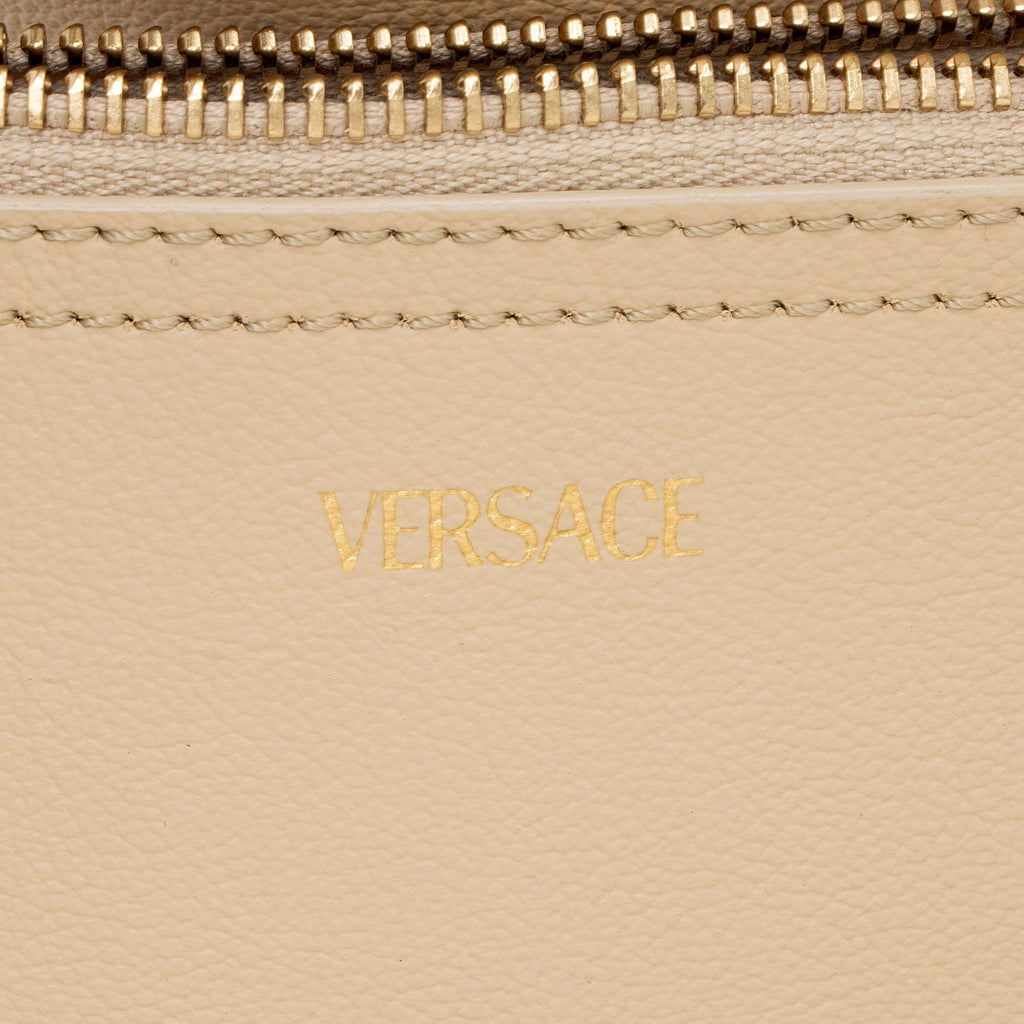 Versace Calfskin Virtus Shopping Tote