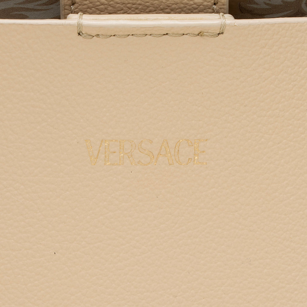 Versace Calfskin Virtus Shopping Tote