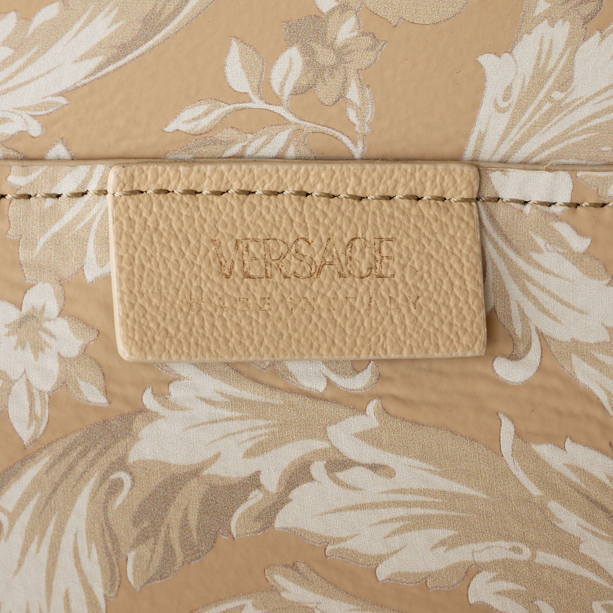 Versace Calfskin Virtus Shopping Tote