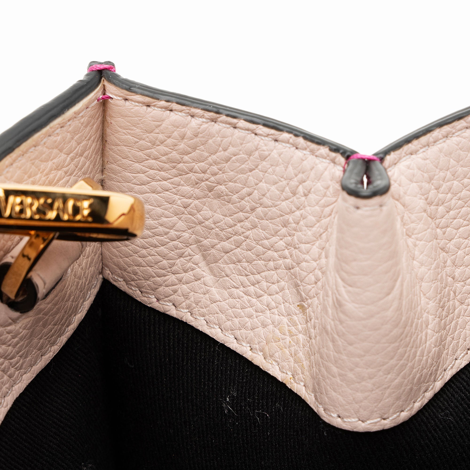 Versace Calfskin Virtus Small Satchel