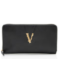 Versace Calfskin Virtus Zip Around Wallet