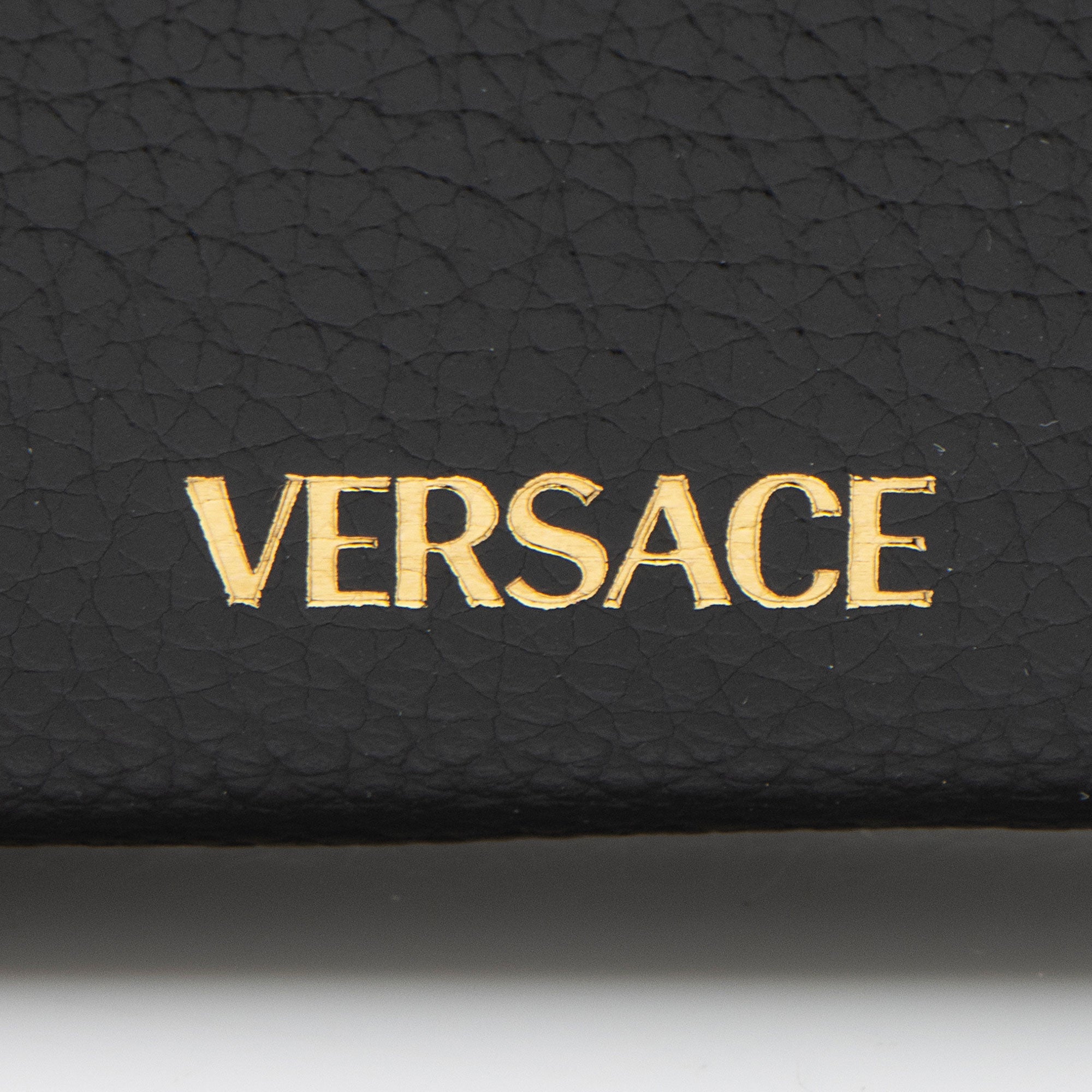 Versace Calfskin Virtus Zip Around Wallet