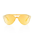 Versace Crystal Embellished Medusa Aviator Sunglasses