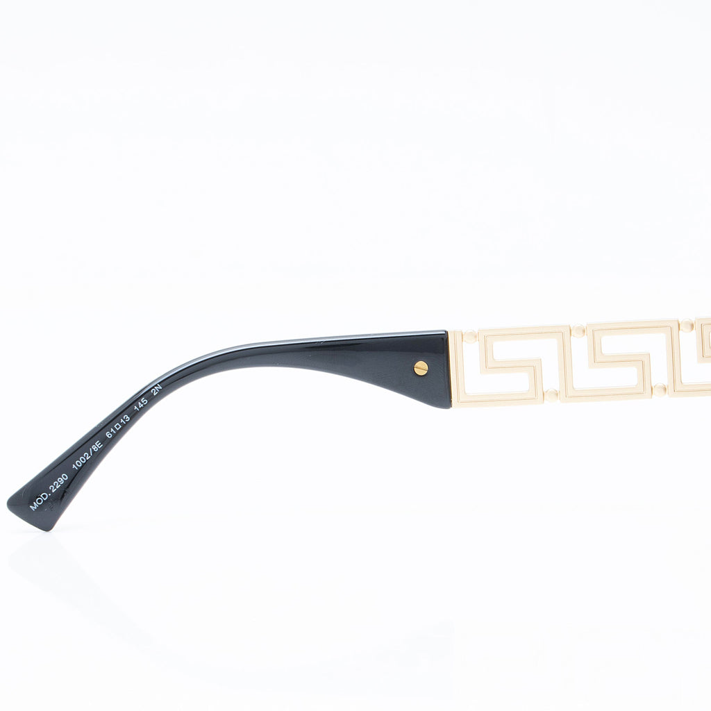 Versace Greca Cutout Rectangular Sunglasses