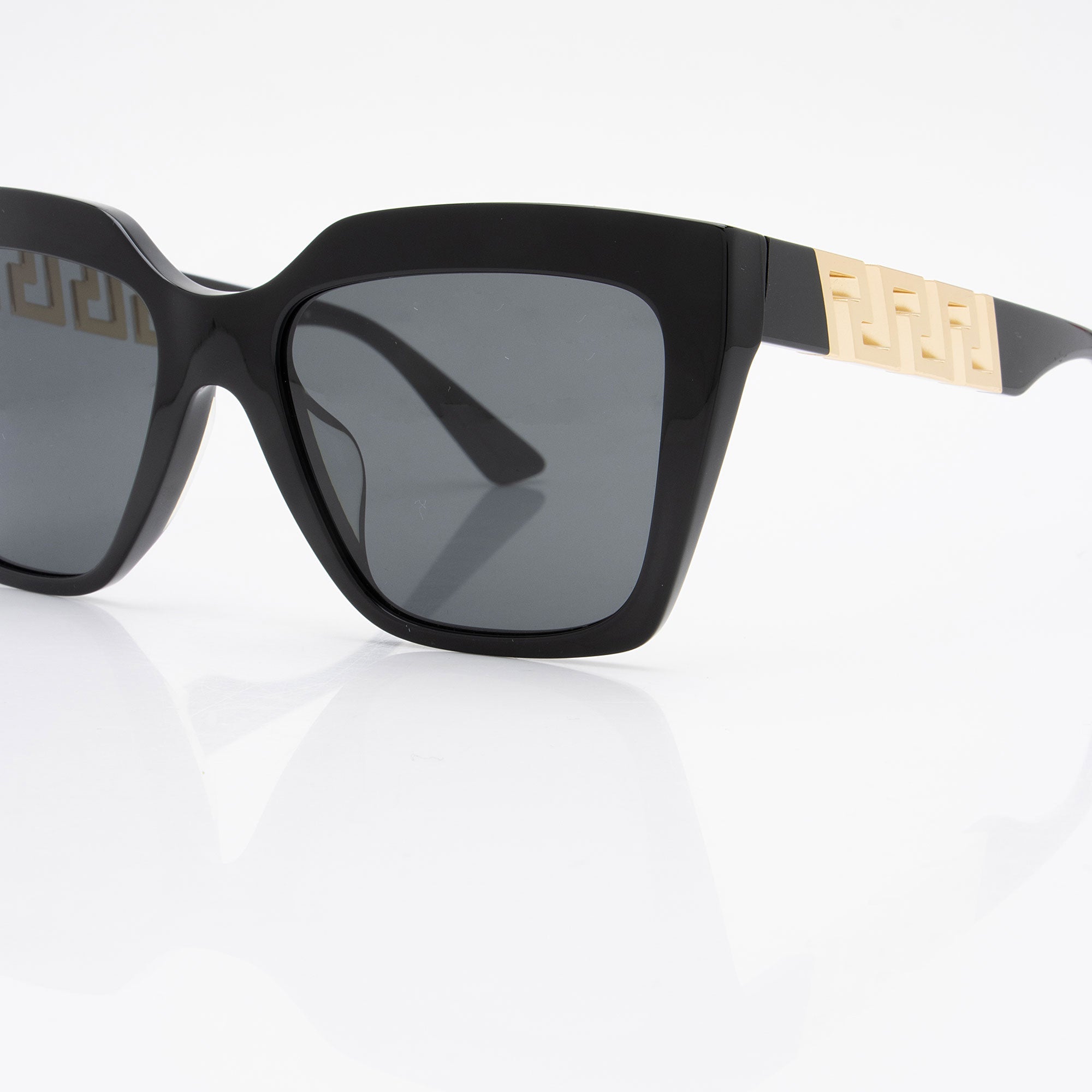 Versace Greca Cutout Square Sunglasses