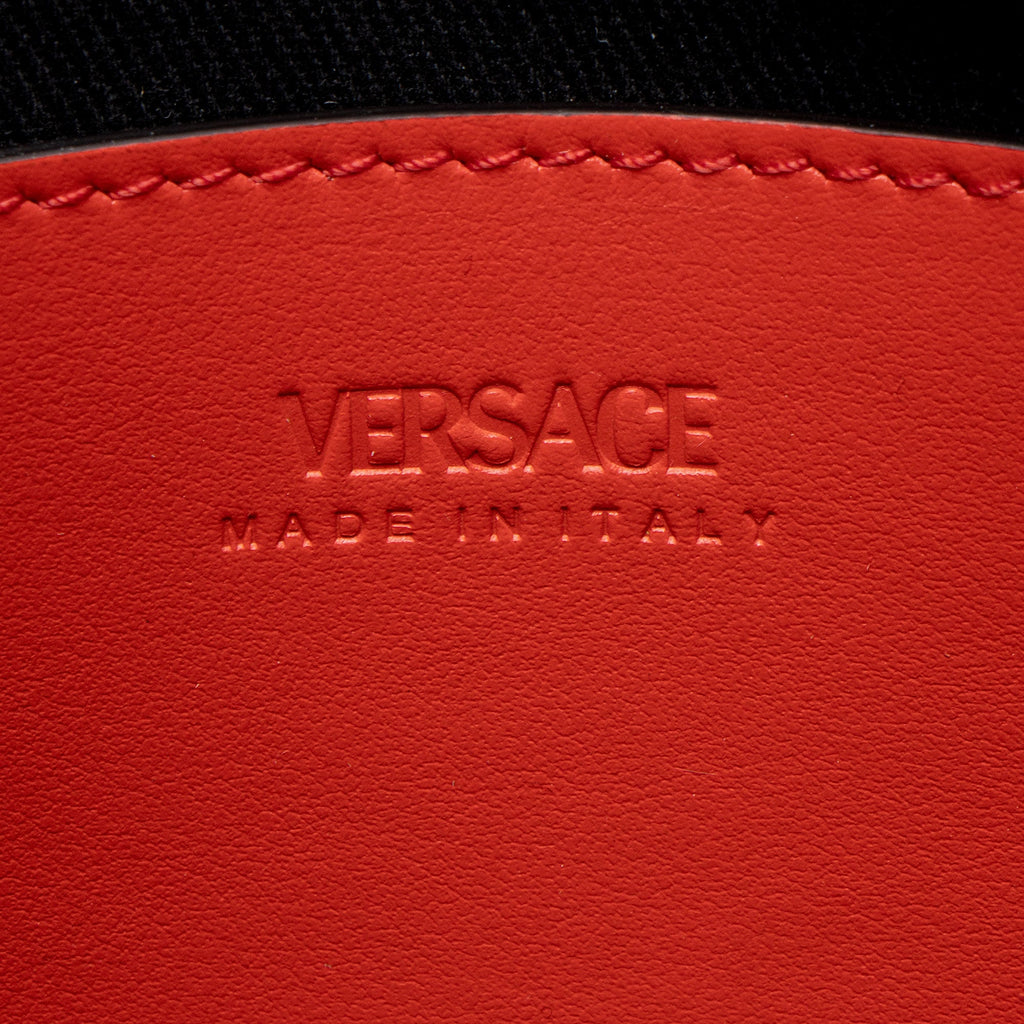 Versace La Greca Coated Canvas Top Handle