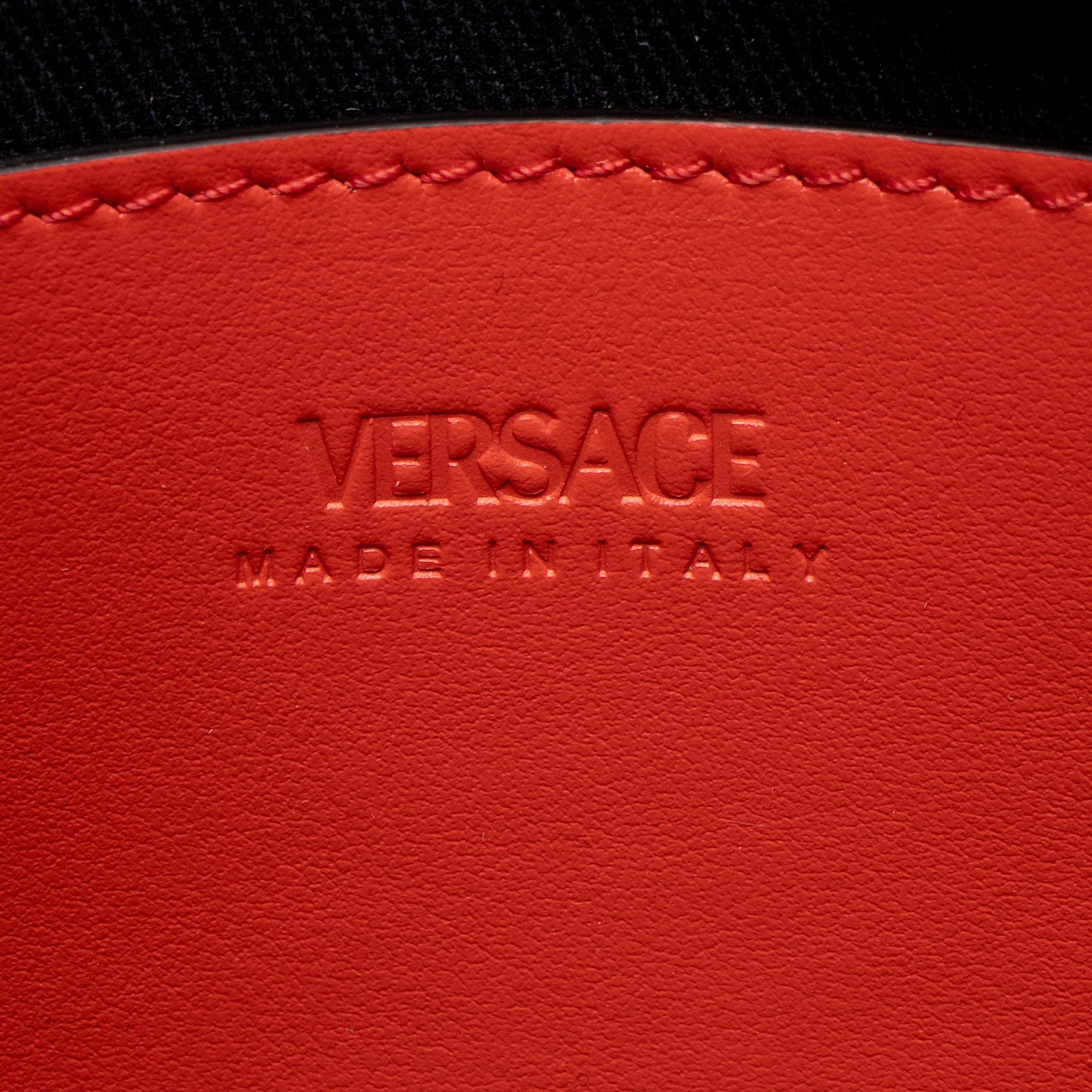 Versace La Greca Coated Canvas Top Handle