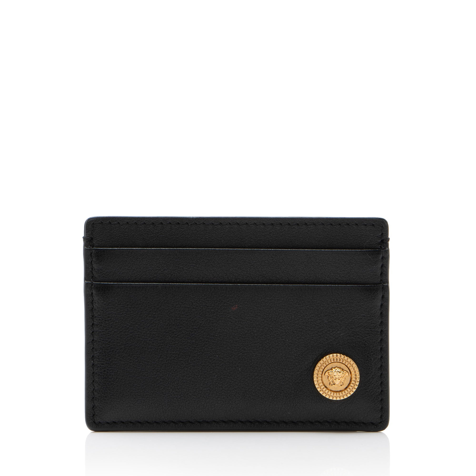 Versace Leather Medusa Biggie Card Holder