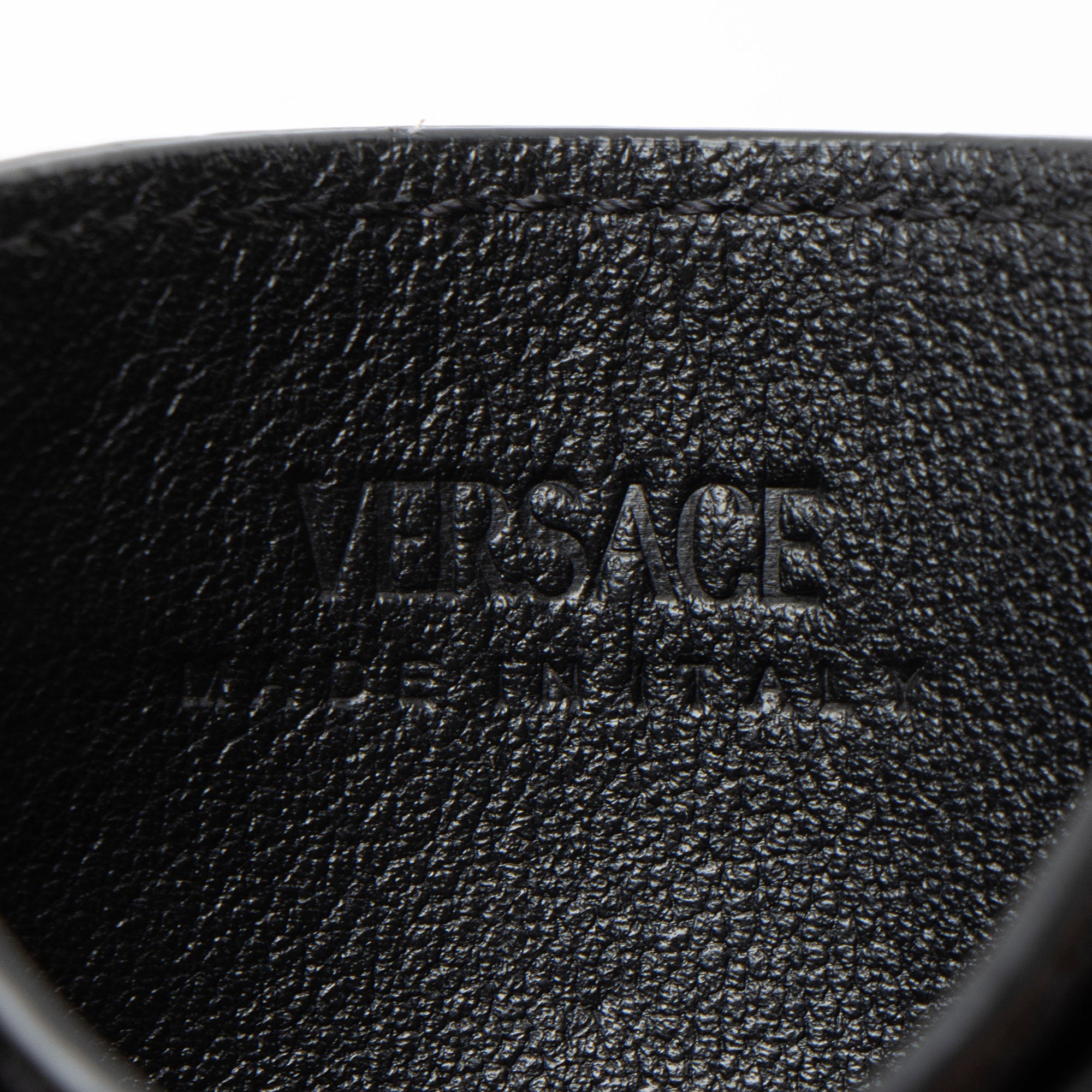 Versace Leather Medusa Biggie Card Holder