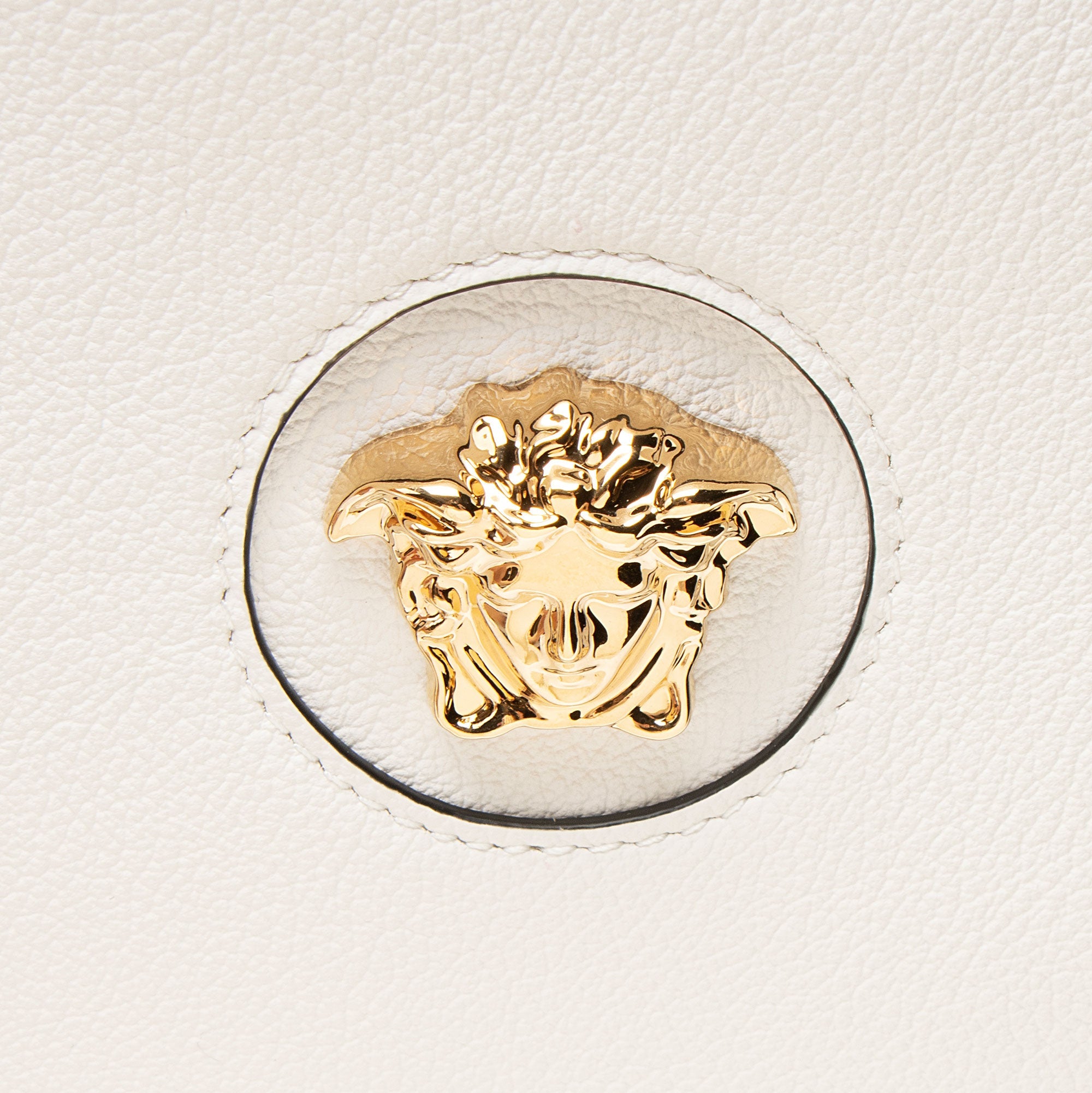 Versace Leather Medusa Wristlet