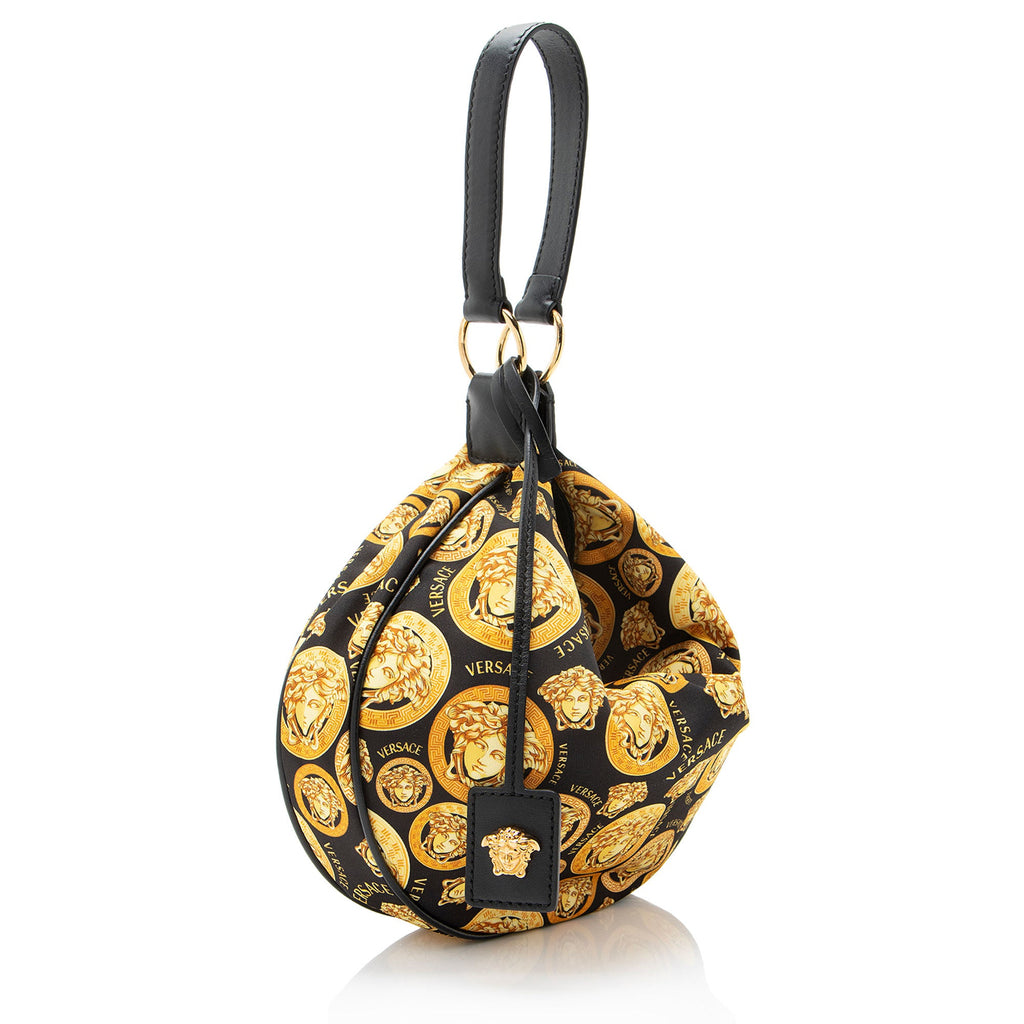 Versace Limited Edition Satin Amplified Medusa Hobo