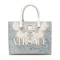Versace Canvas Logo Barocco Sea La Medusa Large Tote