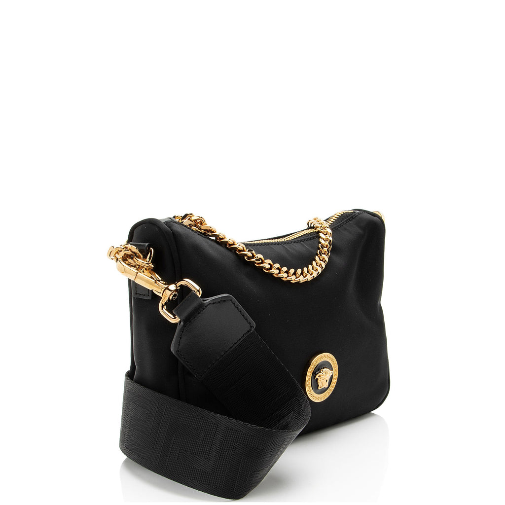 Versace Nylon Medusa Tribute Chain Mini Crossbody