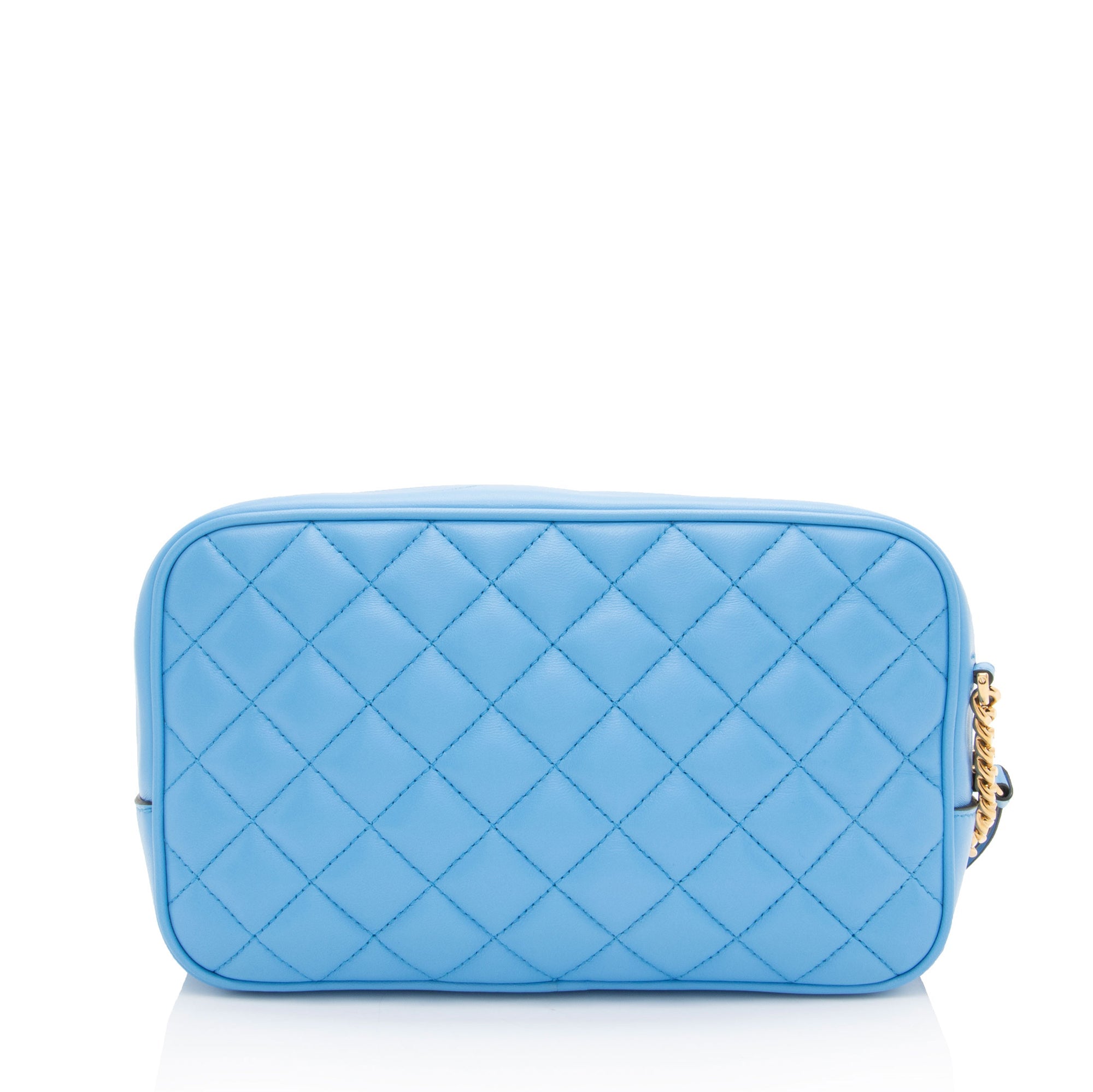Versace Quilted Leather Medusa Camera Bag