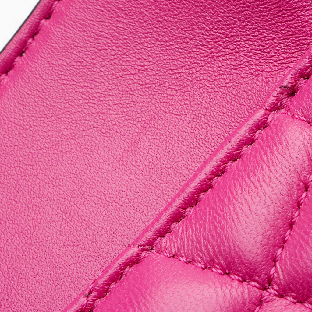Versace Quilted Leather Medusa Half Moon Shoulder Bag