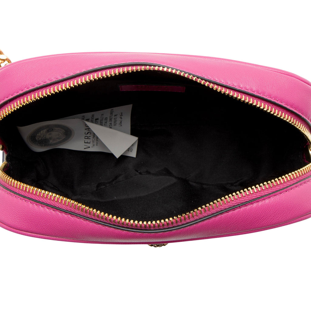 Versace Quilted Leather Medusa Small Camera Bag