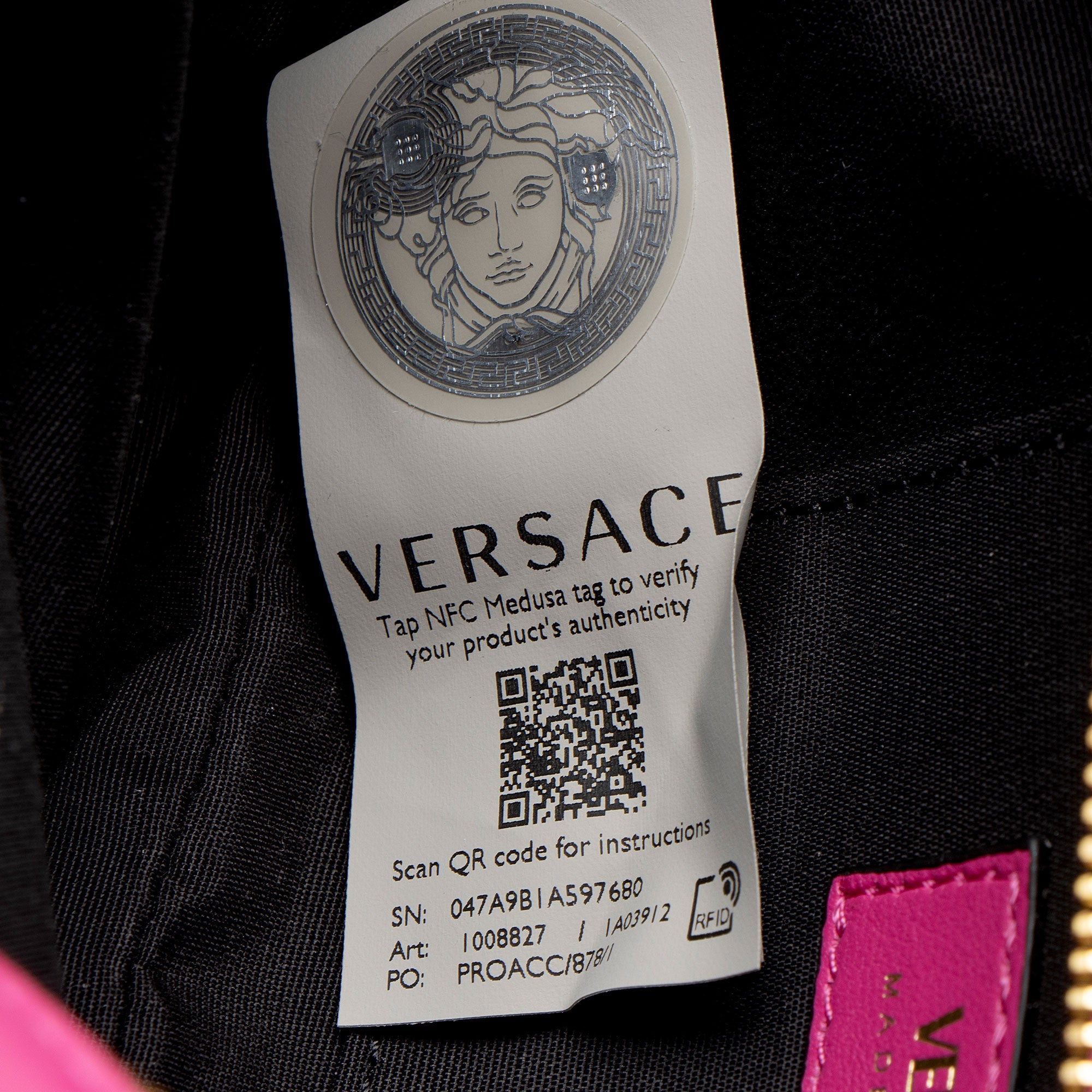 Versace Quilted Leather Medusa Small Camera Bag