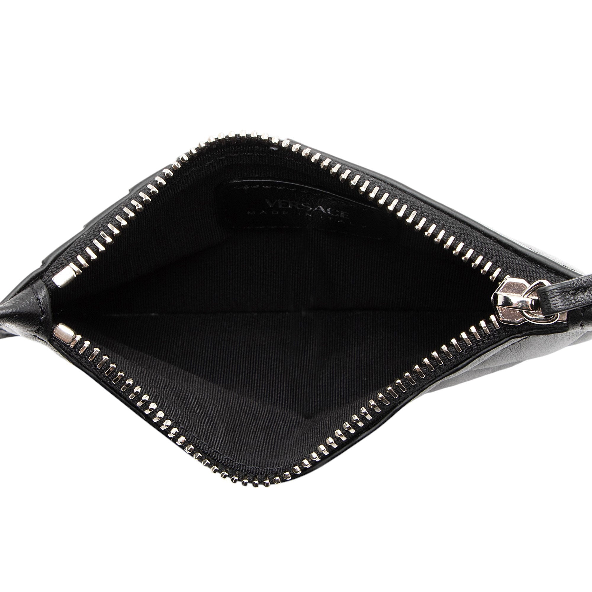 Versace Quilted Nappa La Medusa Card Holder