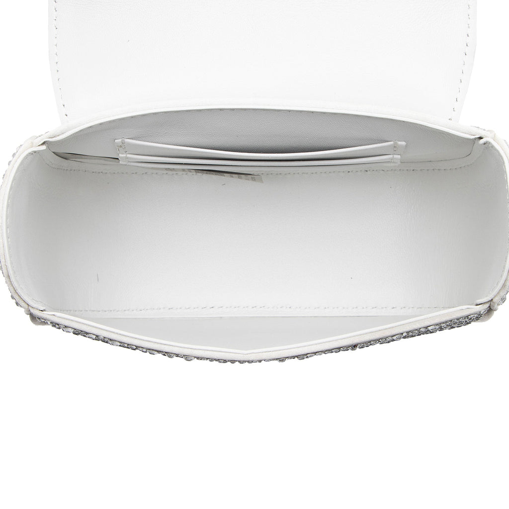 Versace Satin Crystal Embellished La Medusa Mini Top Handle