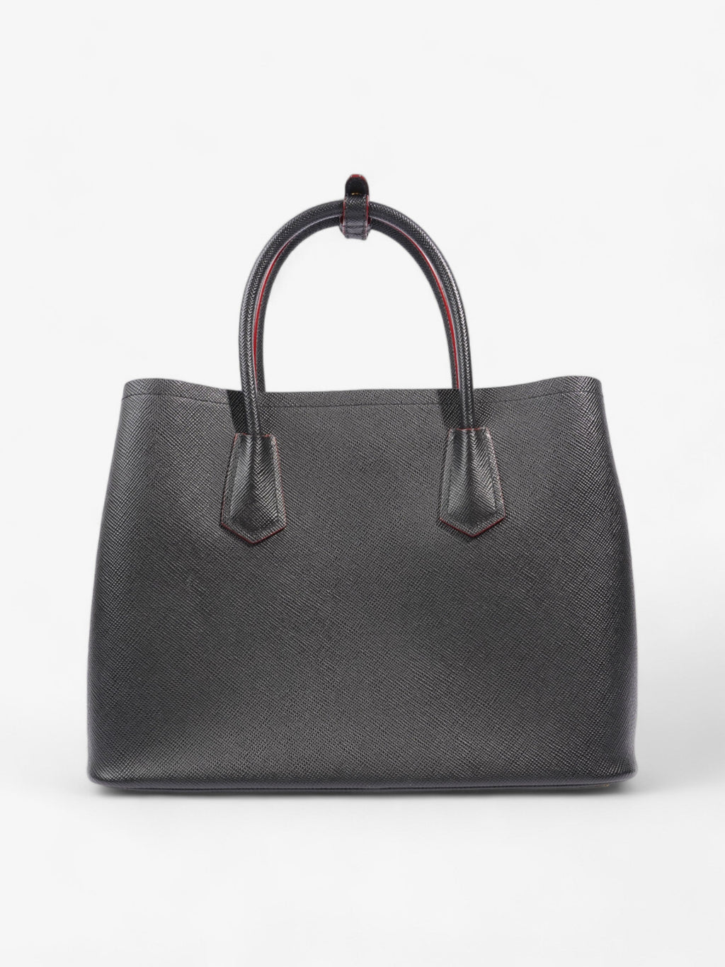 Prada Double Tote Black Saffiano Leather Medium