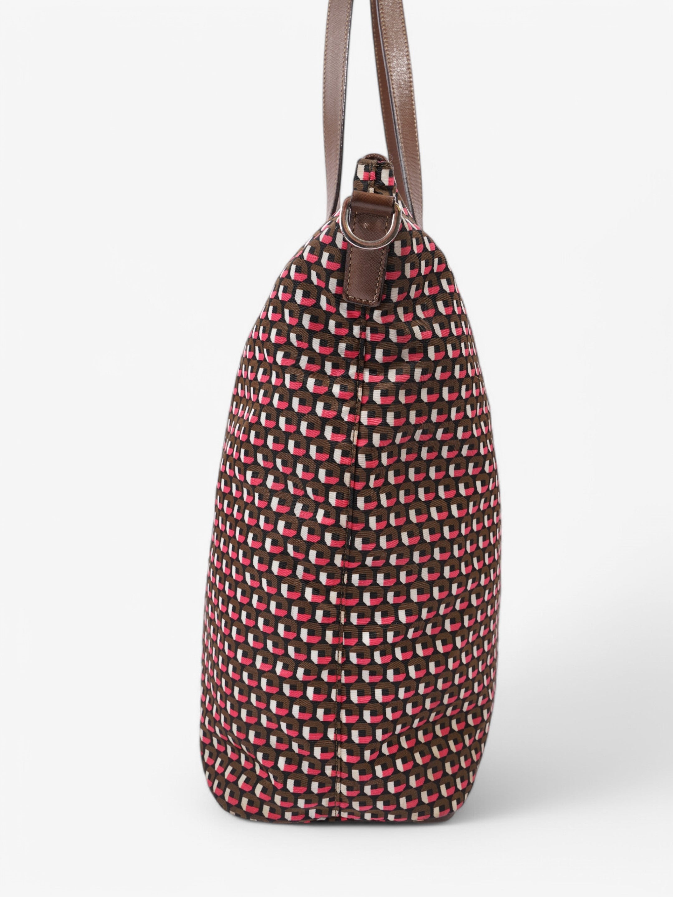Prada Tote Brown / Pink Re Nylon