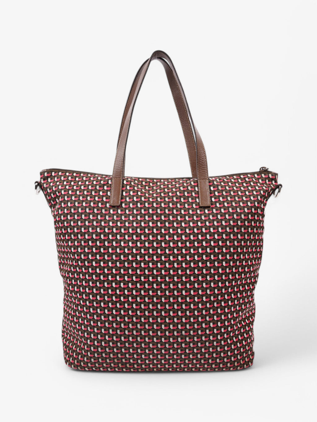 Prada Tote Brown / Pink Re Nylon