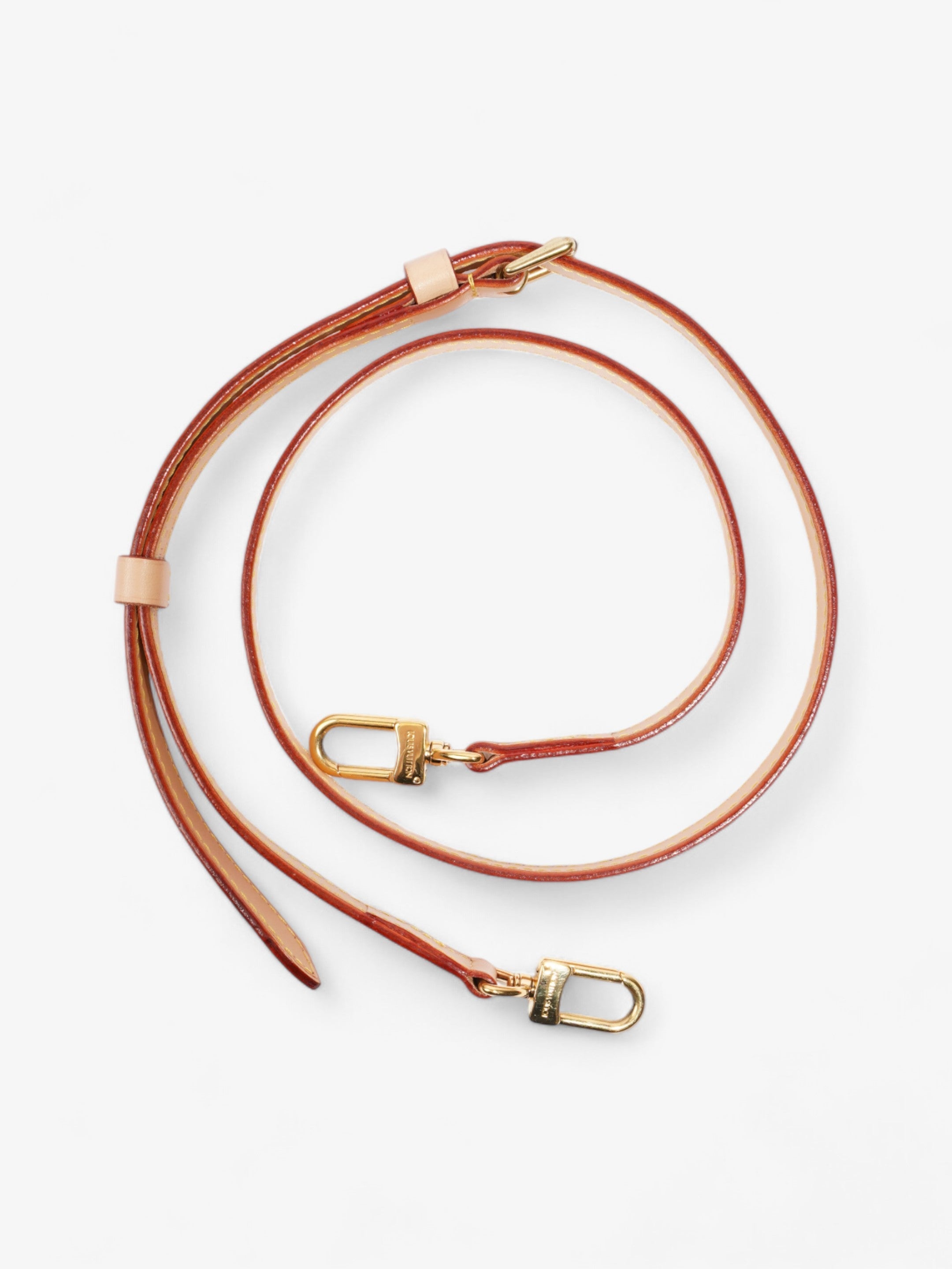 Louis Vuitton Adjustable Shoulder Strap Light Beige Leather