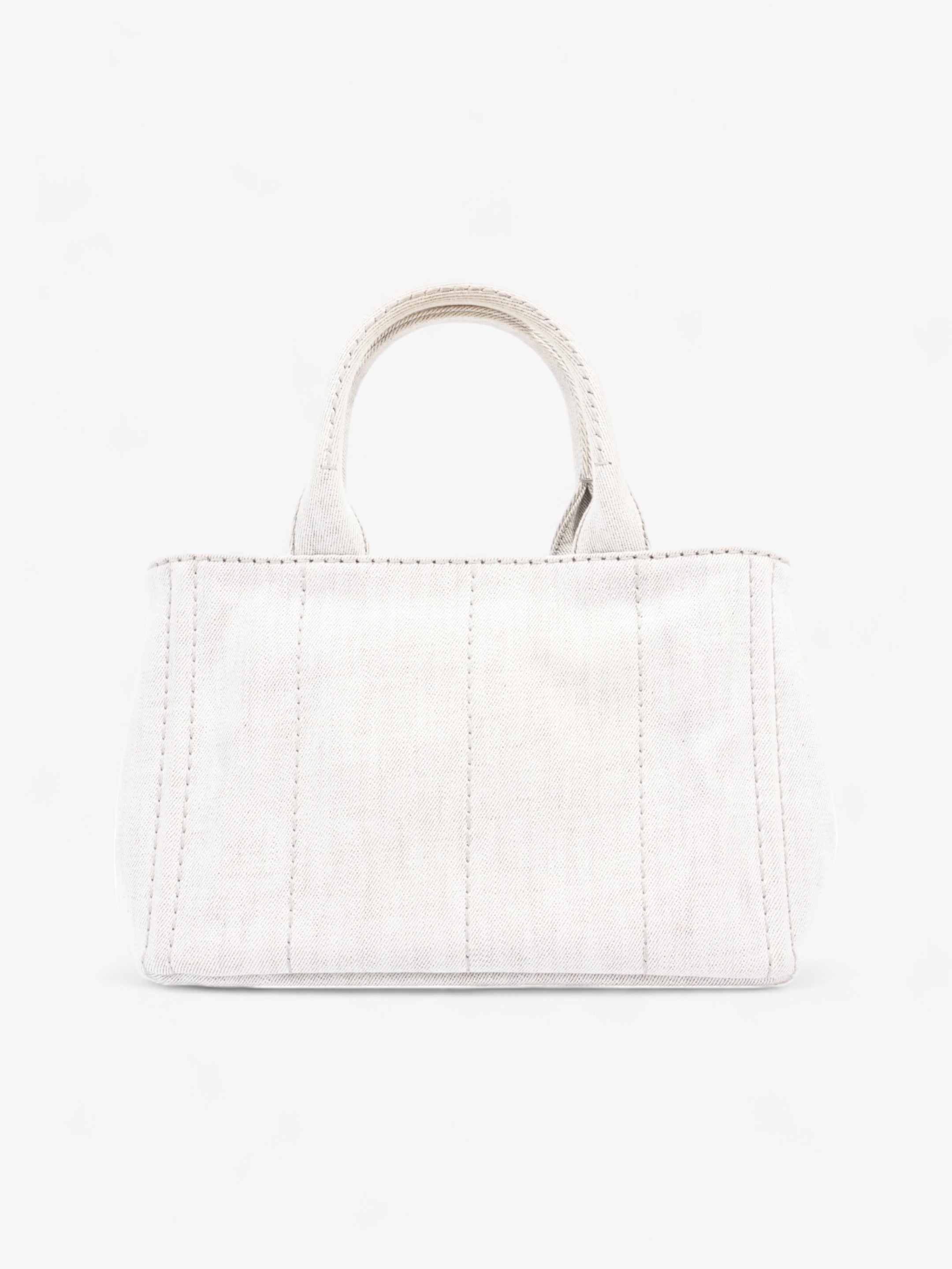 Prada Canapa Tote Grey Denim
