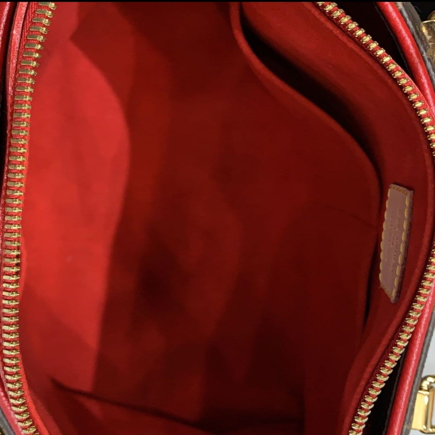 LOUIS VUITTON Pallas Monogram Canvas 2Way Shoulder Bag Red