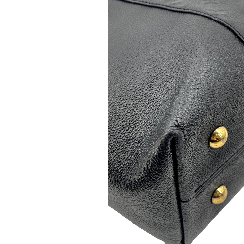 LOUIS VUITTON Melie Empreinte Leather Hobo Shoulder Bag Black