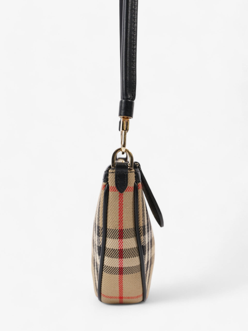 Burberry Check Shoulder Bag Vintage Check / Black Cotton
