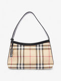 Burberry Check Shoulder Bag Nova Check / Black Coated Canvas