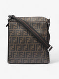 Fendi Zucca Shoulder Bag Brown Canvas