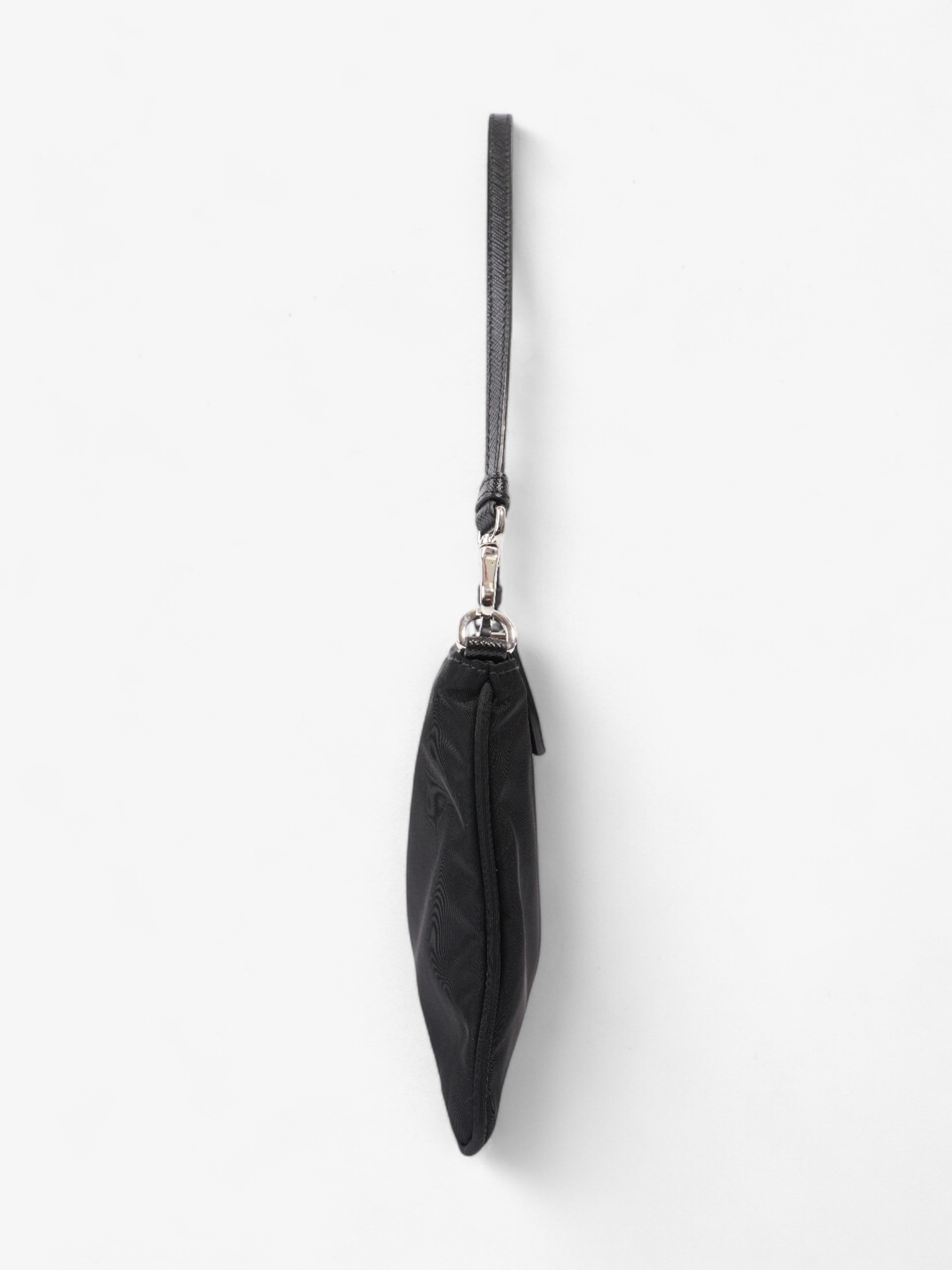 Prada Triangle Shoulder Bag Black Re Nylon