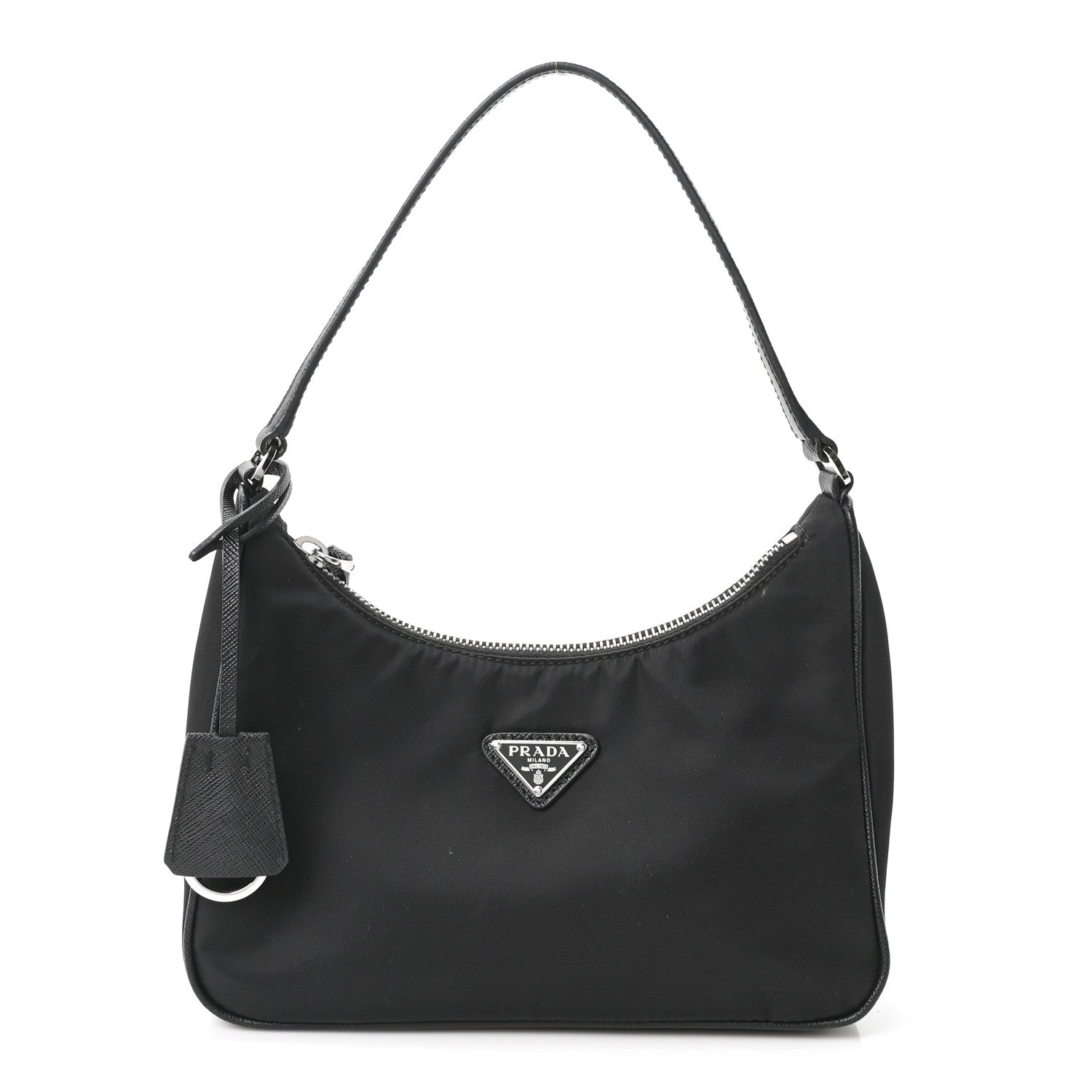 Re-Nylon Saffiano Mini Re-Edition 2005 Bag Black
