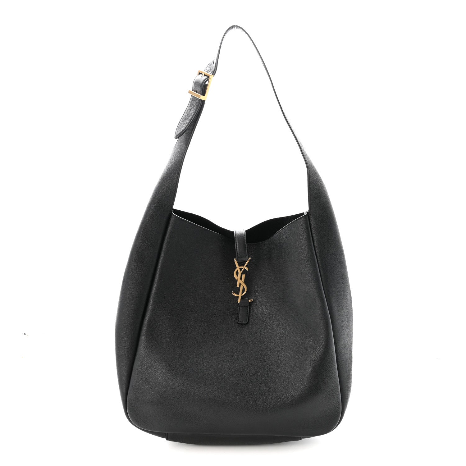 Supple Calfskin Large Le 5 A 7 Soft Hobo Black