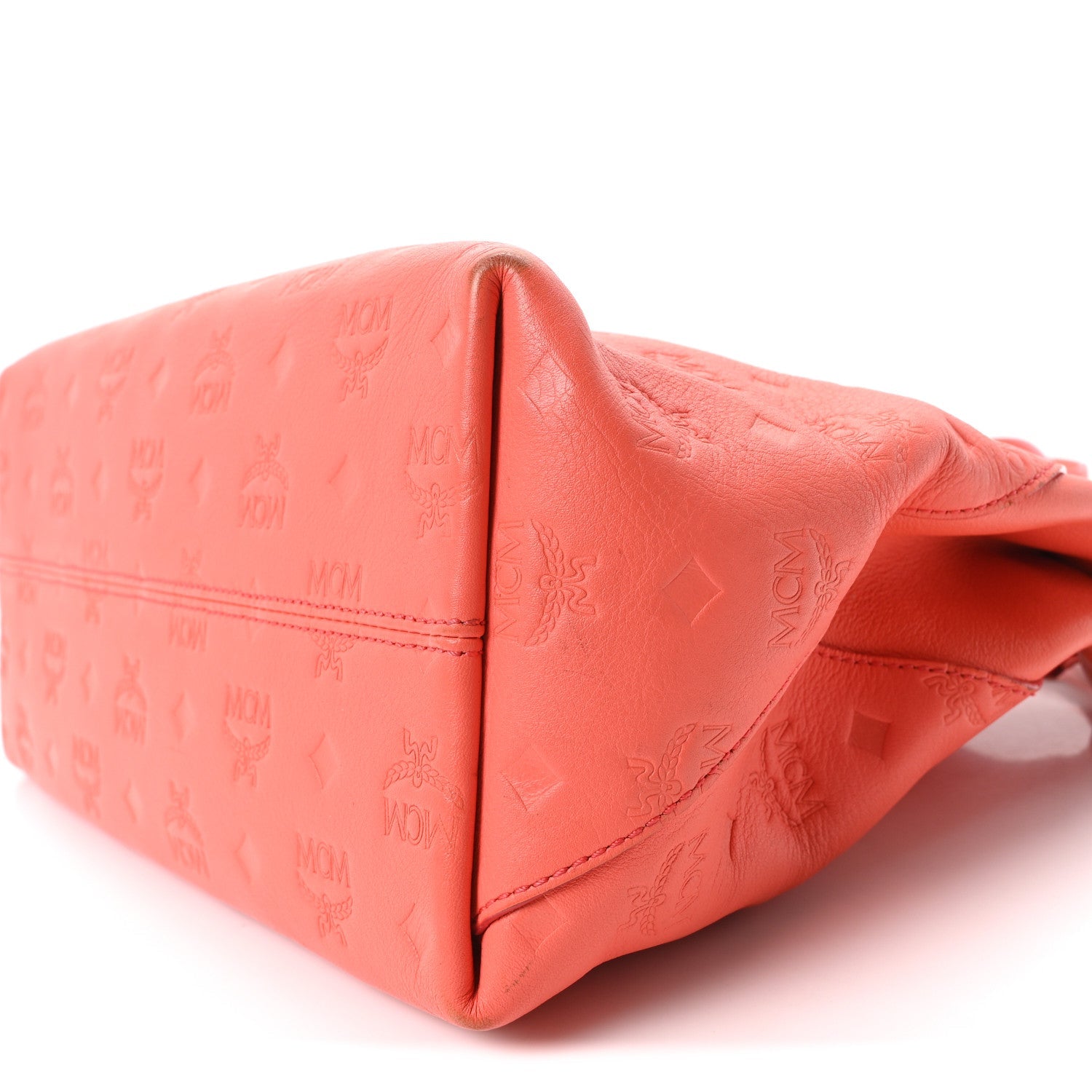 Calfskin Ottomar Monogram Medium Klara Hobo Hot Coral
