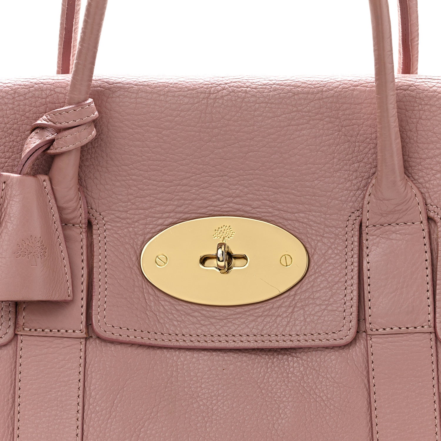 Classic Grain Calfskin Bayswater Powder Pink