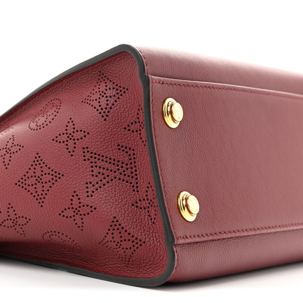 Calfskin Karung Snakeskin Mahina On My Side PM  Griotte Red