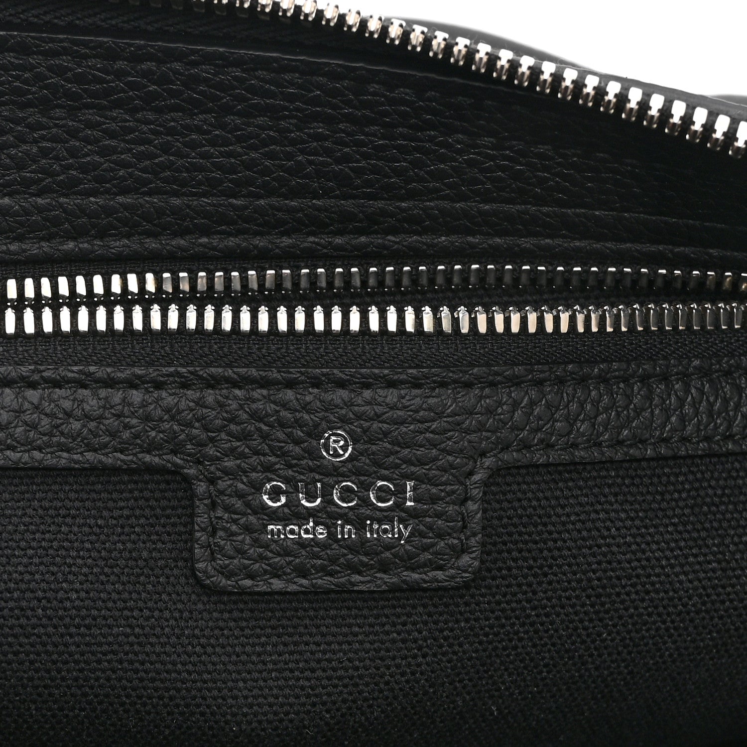 Calfskin Emblem Shoulder Bag Black