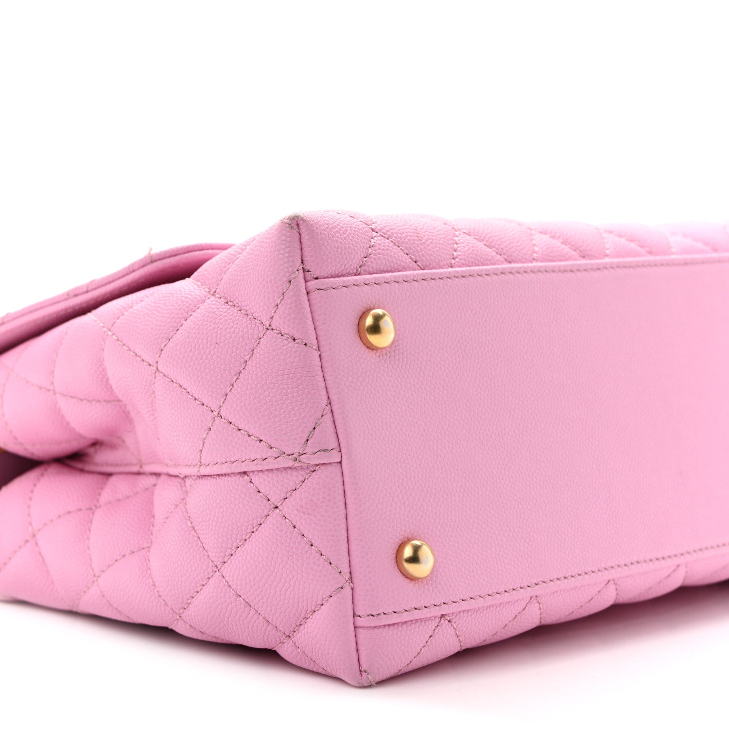 Caviar Quilted Small Coco Chain Handle Flap Lilac