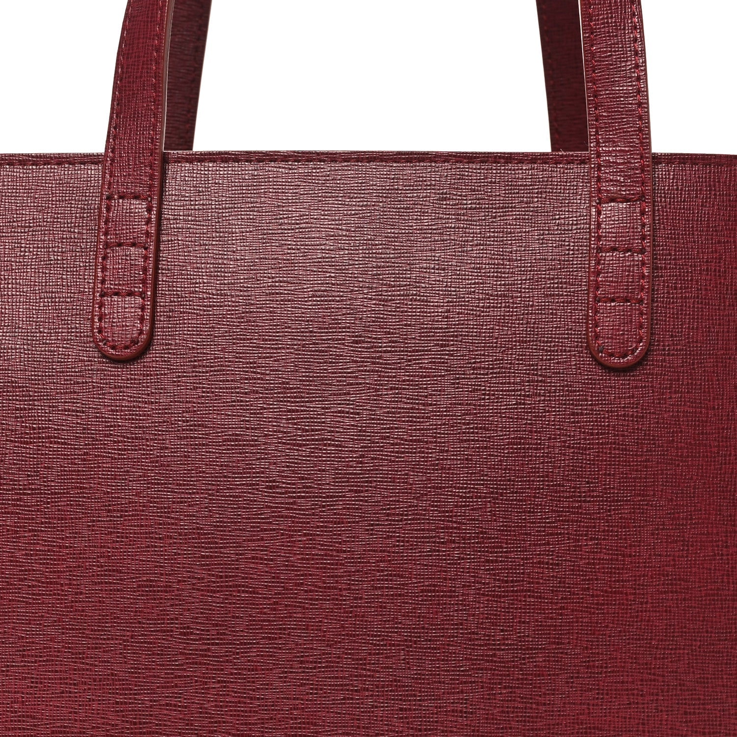 Saffiano Small Shopping Tote Claret